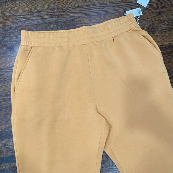 NEW Hayet Rida x Leze Marigold Yellow Elastic Waist Track pants Plus Size 3XL - Picture 5 of 9